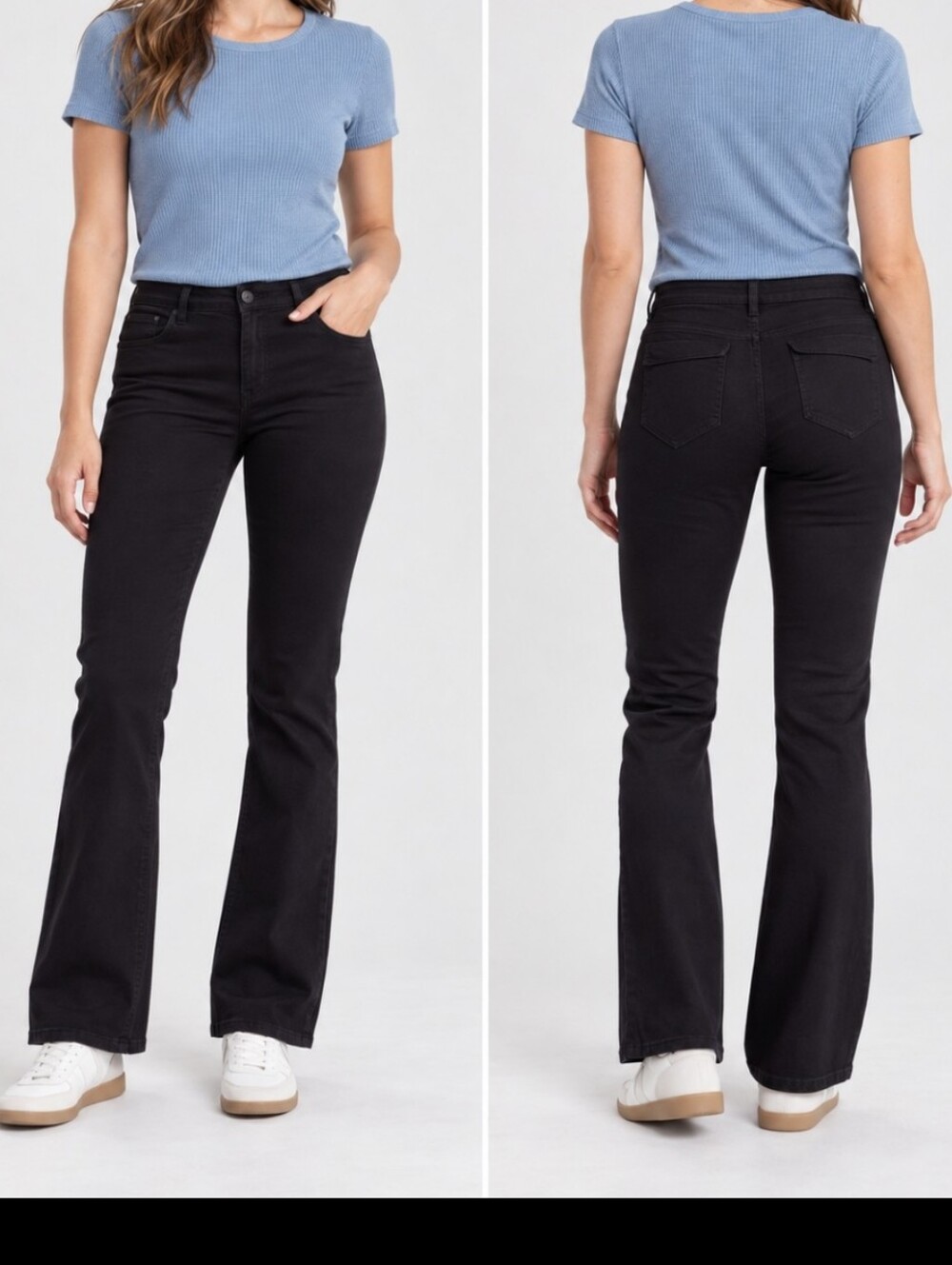 UNIONBAY Heather's Uniform Pants Women's Black Bootcut